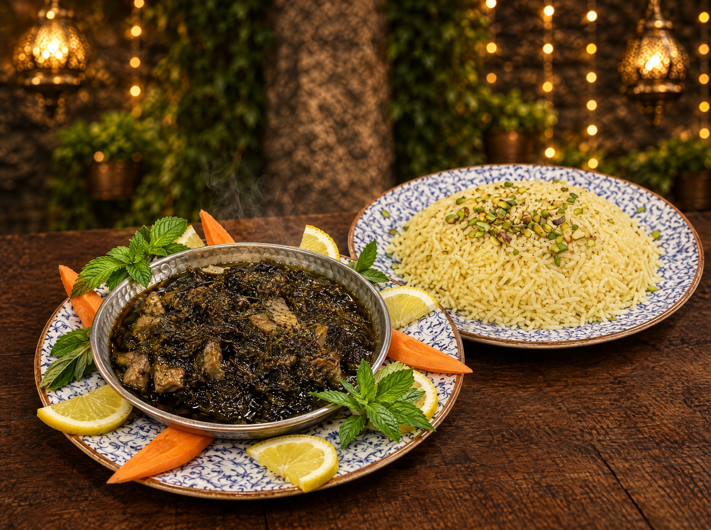 ملوخية بالأرز